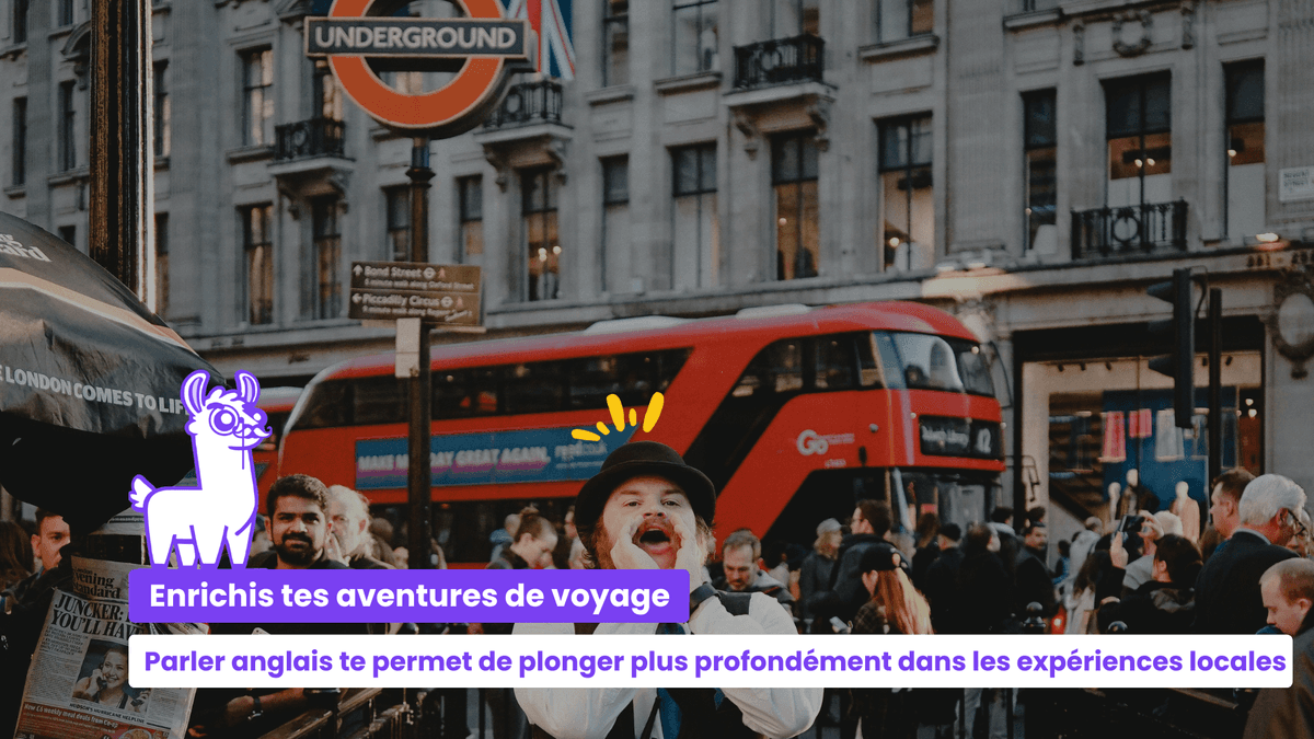 Parler anglais te permet de vivre des expériences locales plus riches, de te repérer facilement dans de nouvelles destinations et de créer des liens authentiques avec des locuteurs natifs du monde entier pendant tes voyages.