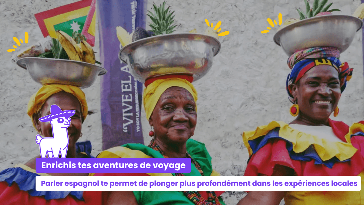 Parler espagnol te permet de plonger plus profondément dans les expériences locales, de naviguer facilement dans de nouvelles destinations et de créer des liens authentiques avec les locuteurs natifs tout au long de tes voyages.