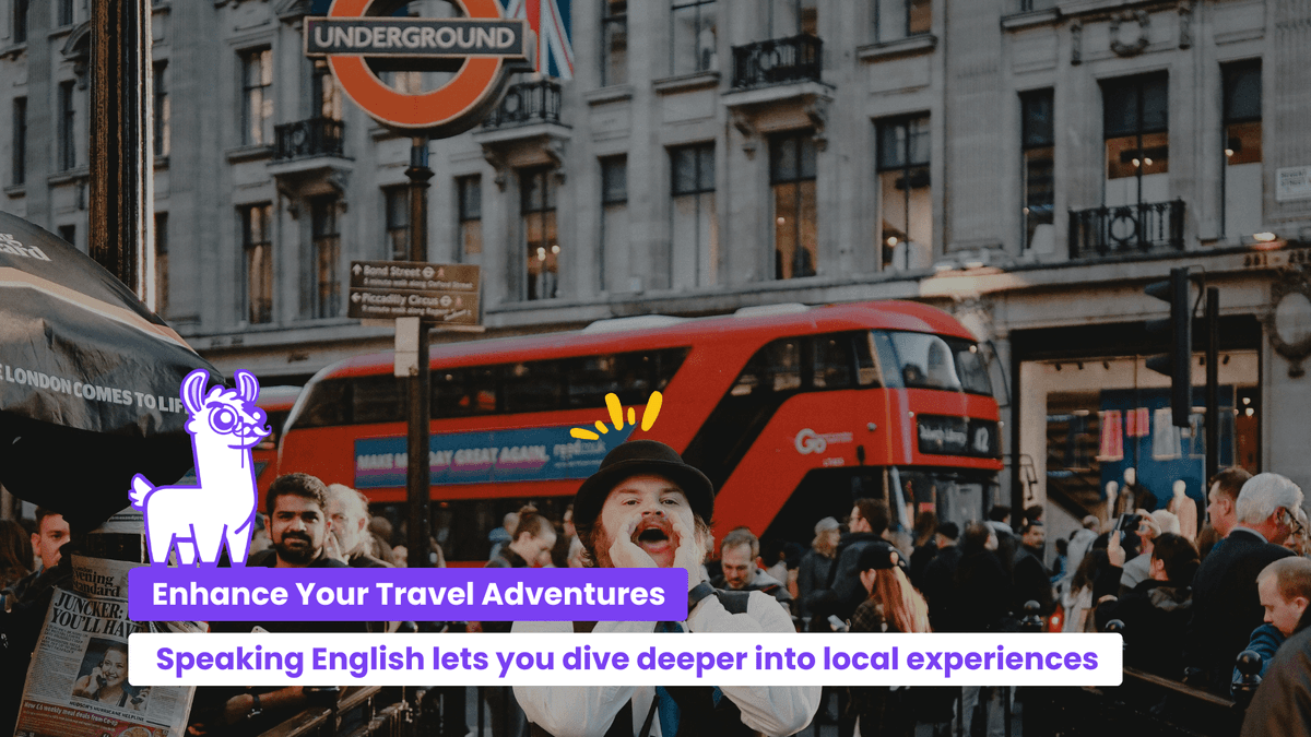 banner learn english for travel