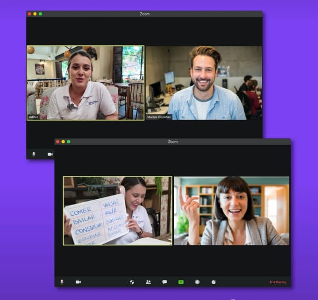 Apprenez les langues en ligne, en direct et ensemble.